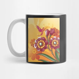 Tropical Floral Pattern Mug